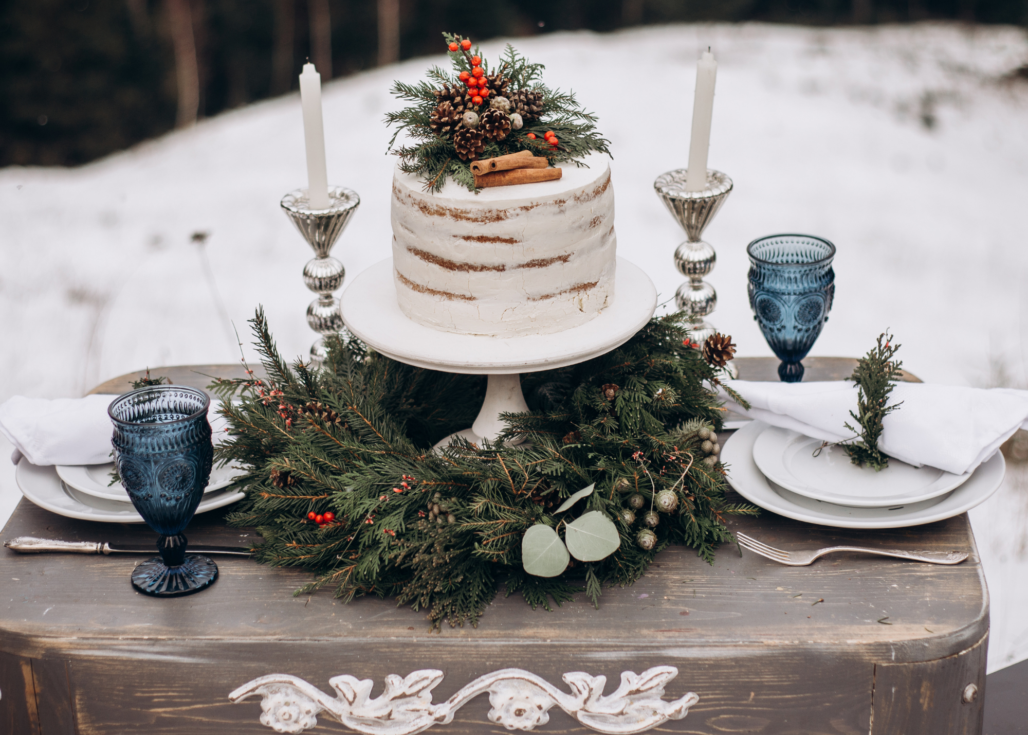 Winter Glassware Rentals in the Raleigh, NC