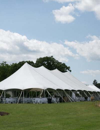 40 x 80 Pole Tent at Rosemont of Virginia Winery