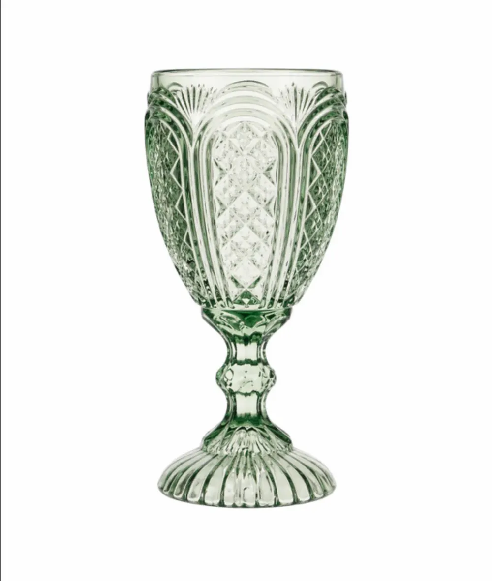 Sage Green Vintage Goblet